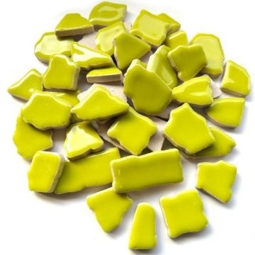 Keramiek Puzzelsteentjes 100 gram Lime H133