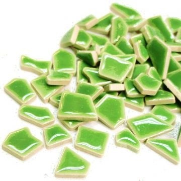 Keramiek Puzzelsteentjes 100 gram Jade H142