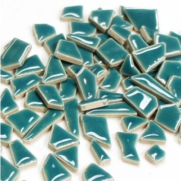 Keramiek Puzzelsteentjes 100 gram Turquoise H16