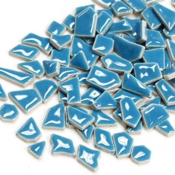 Keramiek Puzzelsteentjes 100 gram Fel Blauw H171