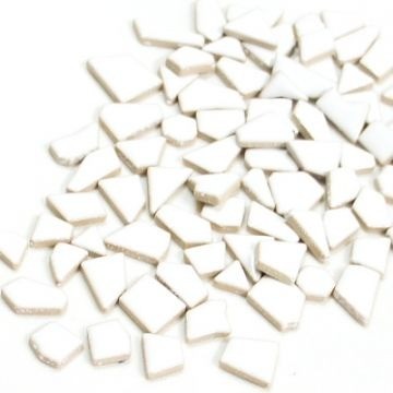 Keramiek Puzzelsteentjes 100 gram Wit H3