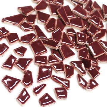 Keramiek Puzzelsteentjes 100 gram Bordeaux H47