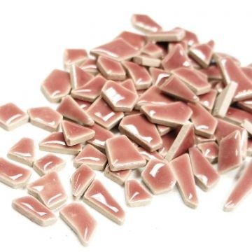 Keramiek Puzzelsteentjes 100 gram Roze H49