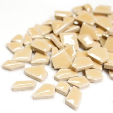 Keramiek Puzzelsteentjes 100 gram Beige H92