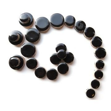 Keramiek Rondjes 50 gram Zwart H1