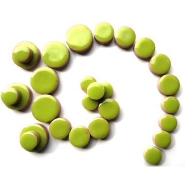 Keramiek Rondjes 50 gram Lichtgroen H13