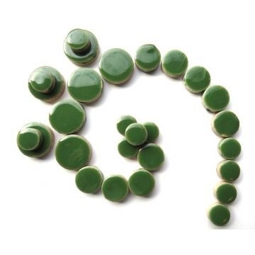 Keramiek Rondjes 50 gram Zacht Donkergroen H141