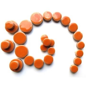 Keramiek Rondjes 50 gram Oranje H6