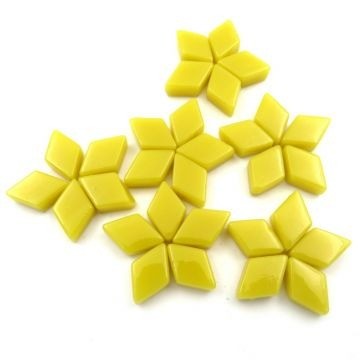 Glas Ruitjes Mini 50 gram Geel 030