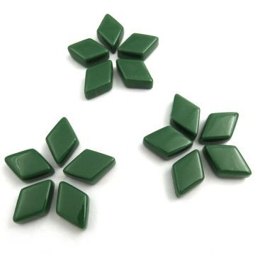 Glas Ruitjes Mini 50 gram Zacht Donkergroen 055