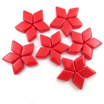 Glas Ruitjes Mini 50 gram Rood 107
