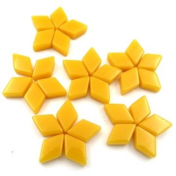 Glas Ruitjes Mini 50 gram Goud-Geel Bis44