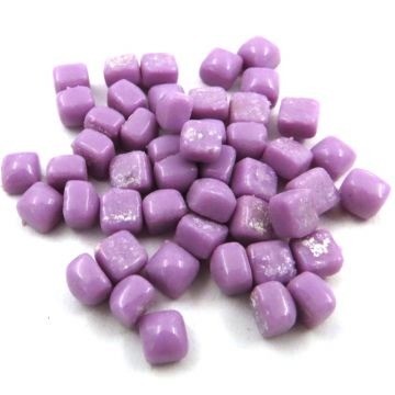 Glas Vierkantjes 5mm (micro) 20 gram Basis Lavendel S04