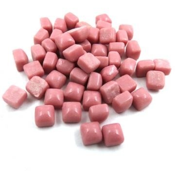 Glas Vierkantjes 5mm (micro) 20 gram Basis Oud Roze S09