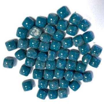 Glas Vierkantjes 5mm (micro) 20 gram Basis Donker Turquoise S37