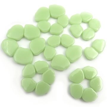 Glas Blaadjes Sakura 50 gram Licht Pastel Groen 001
