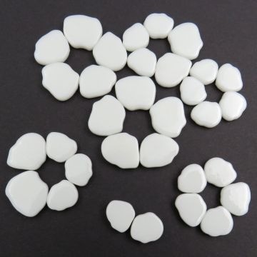 Glas Blaadjes Sakura 50 gram Wit 040