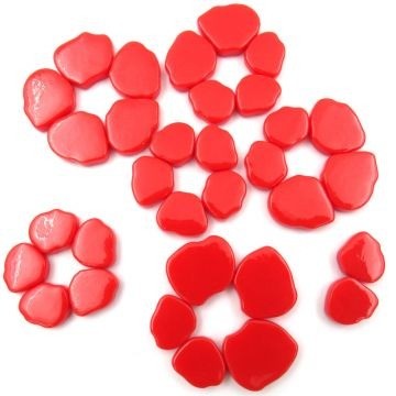 Glas Blaadjes Sakura 50 gram Rood 107