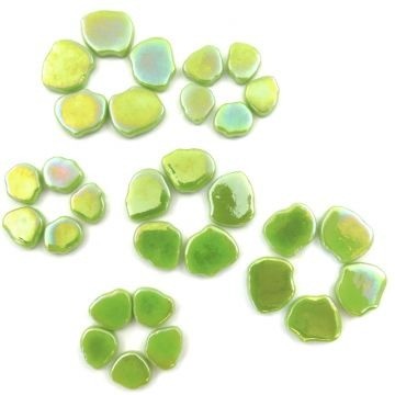 Glas Blaadjes Sakura 50 gram Parelmoer Lime  Bis 91p