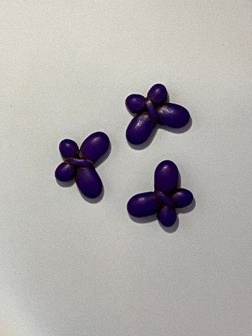 Vlindertjes klein donkerpaars