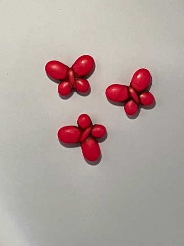 Vlindertjes klein fel roze