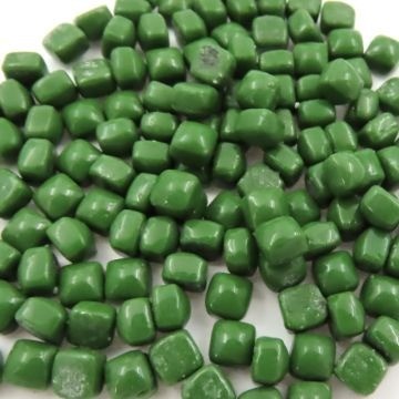 Glas Vierkantjes 5mm (micro) 20 gram Basis Donker Mosgroen W118