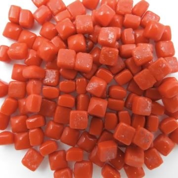 Glas Vierkantjes 5mm (micro) 20 gram Basis Terracotta W48