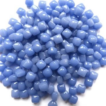 Glas Vierkantjes 5mm (micro) 20 gram Basis Lila Blauw W74