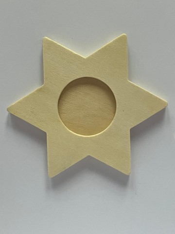Waxinelichthouder ster 12 cm