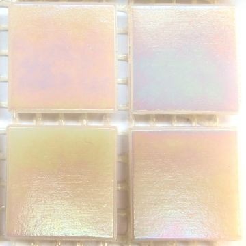 Glas Vierkantjes 20mm Parelmoer 45 stuks Lichtroze Glad WB81