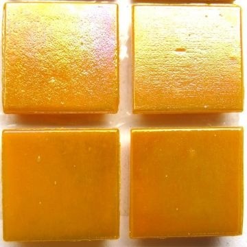 Glas Vierkantjes 20mm Parelmoer 45 stuks Oker WB92