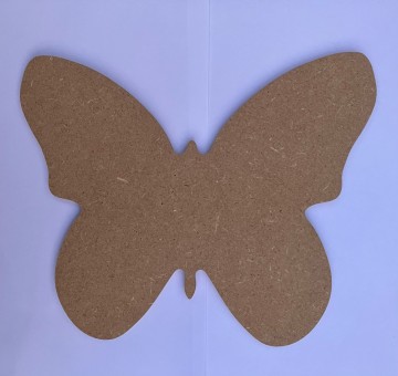Ondergrond houten vlinder 24x19 cm