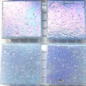 Glas Vierkantjes 20mm Parelmoer 45 stuks Baby Blauw WN17