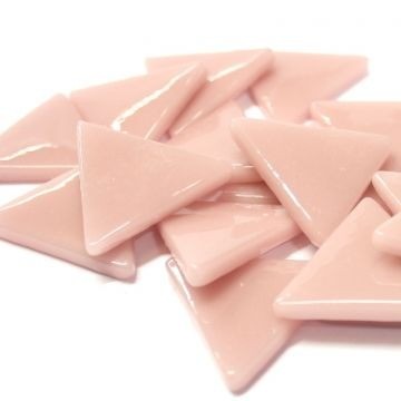 Glas Driehoekjes 29 mm 18 stuks Licht Roze 017