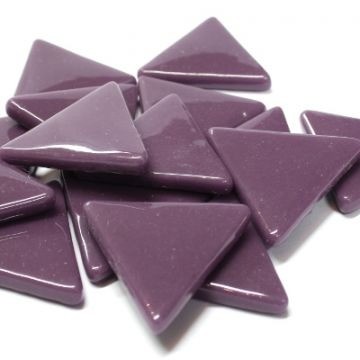 Glas Driehoekjes 29 mm 18 stuks Paars 085