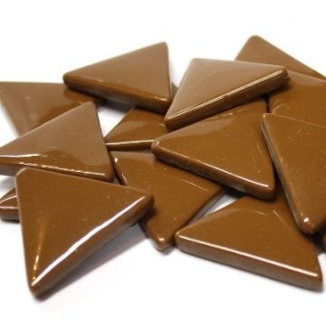 Glas Driehoekjes 29 mm 18 stuks Bruin 099