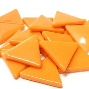 Glas Driehoekjes 29 mm 18 stuks Oranje 104