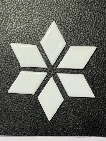 Glas Ruitjes XL 22 stuks Wit