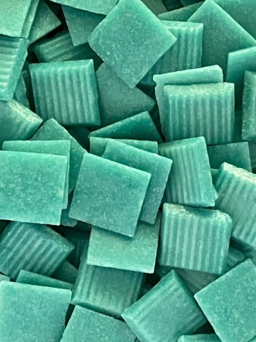 Glas Vierkantjes 20mm 500 gram voordeelzakken Zee Blauw